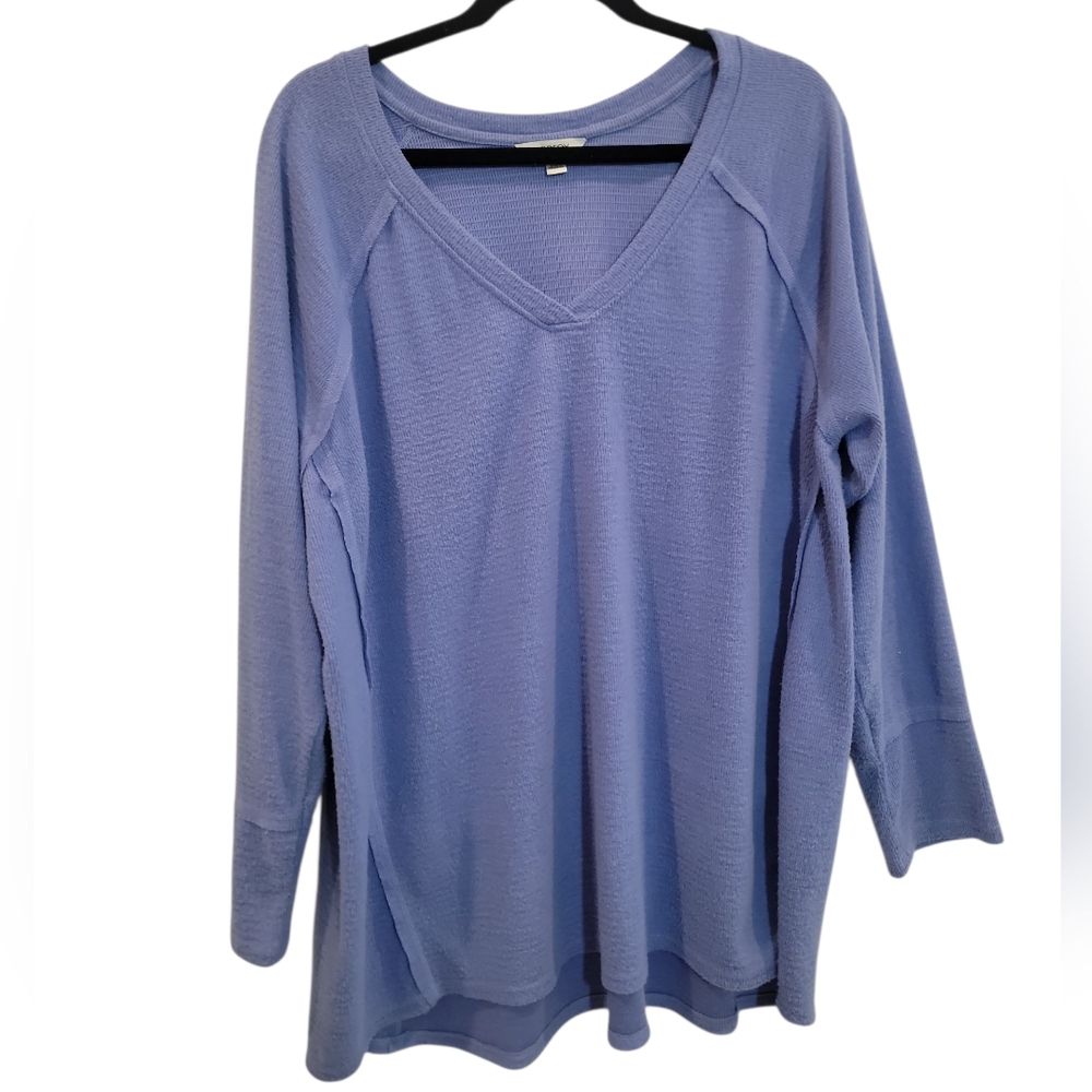 WildFox V-Neck Women's Plus Size Sweater XXL Purple